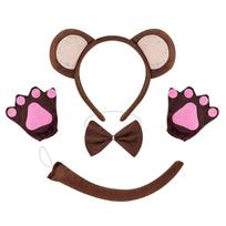 Child Monkey Costume Set Halloween Animal Cosplay Outfit Halloween Animal Costume for Boy Girl Christmas Cosplay pink