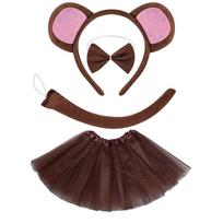 Child Monkey Costume Set Halloween Animal Cosplay Outfit Halloween Animal Costume for Boy Girl Christmas Cosplay pink