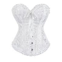 Moteriški apranga korsetas vestuvinė suknelė Seksuali juosta pilvo liemenė juosmens antspaudas Court Corset Bustier XL white