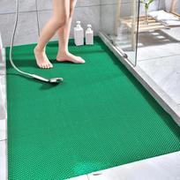 Atsparūs vandeniui neslystantys grindų kilimėliai Plastikiniai PVC Virtuvės Vonios Lauko Baseino Purvui atsparūs kojų kilimėliai Kilimas namams (Green,40x90CM-1PCS)