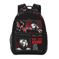 Record Of Ragnarok Anime Qin Shi Huang Printed Backpacks Boys Girls Bookbag Students School Bags Cartoon Rucksack Shoulder Bag One Size black