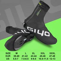 GIYO Waterproof Cycling Overshoes Bicycle Shoes Covers Bike Reflective Windproof MTB Road Winter Fleece Warm Cycling Boot Covers XL