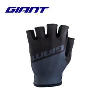 Giant Bicycle Gloves, Half-Finger Lightweight Model, Motion Short-Finger Gloves for Road Bikes and Mountain Bikes, Anti-Slip and Shock-Absorbing black