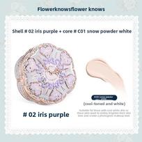 Flower Know bunny Garden Air Cushion CC Cream Hydrating Concealer Light Coverage Long-Wearing Natural Glow Face Base Makeup beige