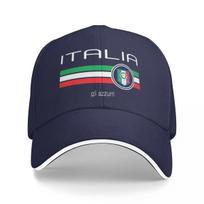 Football  Italy (Home Blue) Baseball Cap Big Size Hat Sports Cap Unisexs Womens blue
