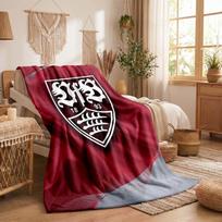 VfB Stuttgart Theme Fleece Blanket Cozy Soft Plush Blanket For Bedroom Couch Travel 100x150cm