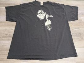 Vintage Willie Nelson Middle Finger T-Shirt 2XL Zion Rootswear Faded Black 4XL gray
