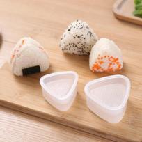 1/2 vnt. trikampio plastikinio suši ryžių kamuoliukų formavimo formelių rinkinys Onigiri formelės virtuvės reikmenys skaidrūs bento priedai