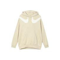 Nike Women's Fleece-Lined Casual Hoodie M beige