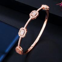 Jewelry, Ladies Bracelet Micro-Inlaid Zircon Real Gold Plating