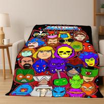 He-Man Pasaulių Valdovai Animacinis Flanelinis Antklodė Minkštas Šiltas Antklodė Mesti Antklodę Miegamojo Svetainės Lovos Kelionės Dovana 130x150cm