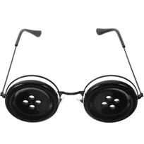 Nereds 1pcs Button Eyes Glasses Ghost Mother Costume Accessories Novelty Funny Eyewear for Halloween Party Decorations black