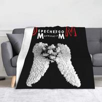 DM 80s Music Blanket Flannel Autumn/Winter Depeches Mode Multi-function Soft Throw Blankets for Sofa Couch Bedspread 75x90cm gray