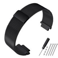 TIMEX T2N720 T2N721 TW2R55500 T2N739 nerūdijančio plieno laikrodžio apyrankė vyriška laikrodžio dirželis 24*16mm auselės galas metalinė apyrankė juoda sidabrinė 24x16mm black