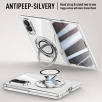 Skaidrus magnetinis užsegamas riešo dirželis telefono dėklas, skirtas Samsung Z Fold 8 Ultra Galaxy Z Fold8, stiklinio ekrano vyrių apsauginis dangtelis Galaxy Z Fold 8