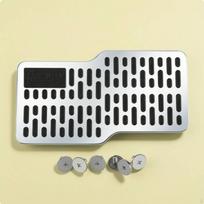 Stainless Steel Floor Mat Guard WearResistant Car Heel Plate Thickened Design Driver Side