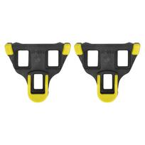 TB‑011 Universal Road Bike Cleats 6 Degree Float Self Locking Cycling Pedals Cleat SetBlack Yellow black