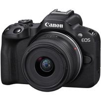 „Canon“ beveidrodis fotoaparatas EOS R50 turi vieno objektyvo STM objektyvą (juodas) RF-S18-45mm F4.5-6.3 (atnaujinimas)