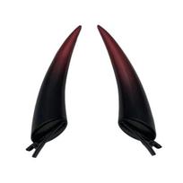 1 pora Velnio rago plaukų segtukas Helovino Cosplay Demons Horn Duckbill spaustukas Reguliuojamas Moterų Merginų Plaukų Barrette Plaukų Priedai Foto Rekvizito Festivalis black