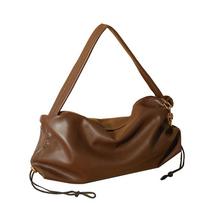 Soft Leather Large Capacity Tote Bag for Women Shoulder Bag Crossbody Bags High Quality Luxury Feminine Fashion brown