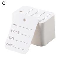 500/1000PCS DIY Retail Fittings Snap Lock Clothing Label Hang Tag String Hangtags Price Tags C gray