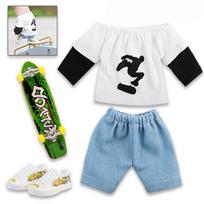 Finger Mini Toy Set Finger Bikes Finger Skateboard Finger Pants Finger Tops Finger Shoes T Shirt Movement Party Favors Gift