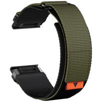 QuickFit22mm 26mm Watch Band For Garmin Fenix 8 8Pro E 47 51mm/6 6X 7 7X Solar/Epix/Tactix/quatix/Instinct3 Nylon Strap Bracelet QuickFit 26mm armijos žalia spalva