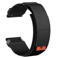 QuickFit22mm 26mm Watch Band For Garmin Fenix 8 8Pro E 47 51mm/6 6X 7 7X Solar/Epix/Tactix/quatix/Instinct3 Nylon Strap Bracelet QuickFit 26mm black