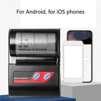 Thermal Receipt Printer BT Portable Handheld Receipt Printer for Supermarkets Restaurants gray