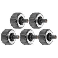 5pcs Watch Crown Kit Long Tube Big Hole Durable Watch Crown Spare Parts for Professional Repairman4.5mm gray