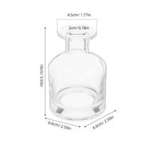2Pcs Glass Cylindrical Aroma Diffuser Bottles Thickened Refillable Reed Diffuser for Home Office Car Fragrance skaidri