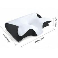 Memory Foam Neck Pillow, Cervical Neck Support Ergonomic Contoured Design Pillows Slow Rebound Orthopedic Bed Pillow