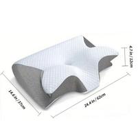 Memory Foam Neck Pillow, Cervical Neck Support Ergonomic Contoured Design Pillows Slow Rebound Orthopedic Bed Pillow pilka