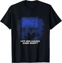 Official Billie Eilish HIT ME Hard and Soft Blue Photo T-Shirt L blue