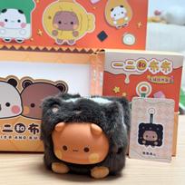 Genuine Yier And Bubu Plush Pendant Blind Box Bubu And Dudu Vinyl Doll Cute Bag Pendant Ornament Birthday Gift For Girls Kids red