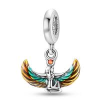 100 copper Holy Maiden Cross Sun Goddess Luck Blessing Charm Bead Charms Bead Charms Compatible With Pandora Authentic Bracelets Do It Yourself Jewel white