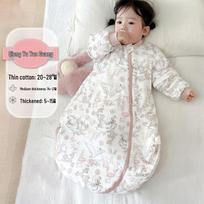 Mulberry Silk Anti-Startle Baby Sleeping Bag with A-Class Cotton for All Seasons 70 size【Height below 72cm】 white