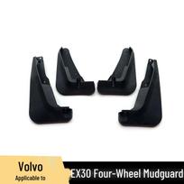 Volvo EX30 Fender Mud Flaps: Front & Rear No-Drill Accessories black