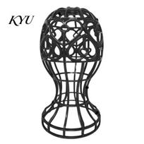 Adjustable Height Wig Holder Stand for Hats Display, Portable Travel & Salon, Drying Rack Head All Wigs, Heart-Shaped Hollow Design Faster Styling juoda