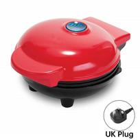 Mini vaflių keptuvė nelipni, kompaktiška, skirta naudoti namuose, vaikų kepimo prietaisas su logotipu pusryčių gaminimui UK red