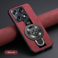 Magnetinio žiedo laikiklio dėklas, skirtas Motorola Signature MOTO X70 Air Pro Edge 70 Ultra, belaidžio įkrovimo, smūgiams atsparus dėklas Motorola Signature black