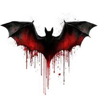 PVC Halloween Bat Wall Stickers Self-Adhesive Scary Halloween Bloody Bat Wall Decoration Electrostatic Reusable juoda