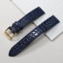 Plonas aligatoriaus natūralios odos dirželis Longines L4 L2 Seiko Omega Cartier Tank Santos 13 14 16 18 19 20mm vyriškam moteriškam laikrodžiui width 21-18mm buckle gray