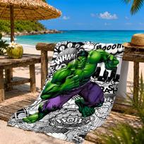 Hero Power Breaks Through Beach Towel Microfiber Beach Towel, Lightweight and Quick-Dry, for Summer Travel, Swimming Pool Fan Birthday Gift 80cmx160cm(31x63inch)