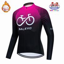 2026 Winter Fleece Children's Cycling Clothing Keep Warm Kids Jersey Bike Suit Jacket Clothes MTB Kids Cycling Trousers Equipage 3XL