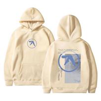 Aphex Twin Hoody Vyriški Moteriški Drabužiai Mada Laisvalaikio Per didelis Džemperis su Gobtuvu Vyriškas Vintažinis Vilnos Medvilninis Megztinis su Gobtuvu Hoodies 2XL beige