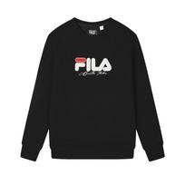 FILA Original Crew Neck Loose Fleece American Vintage Sweatshirt Unisex sweatshirt Black F51M449204F-BK M gray
