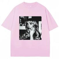 Vintažiniai Sabrina Carpenter marškinėliai Short N Sweet turo mada Hip Hop medvilniniai per dideli marškinėliai vyrams moterims Y2k marškinėliai dovana 3XL black