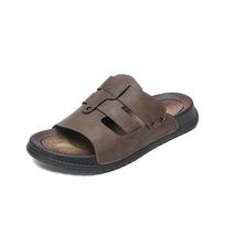 Summer Clogs Men's Outdoor Beach Anti-slip Breathable Slippers Men's Thick-soled Mesh Comfortable Soft-soled Casual Sandals Men 44 ruda