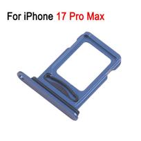 Dual Version SIM Card Tray For iPhone 17 Pro / 17 Pro Max, SIM+SIM Card Tray Replacement Part 17 Pro Max (Blue)